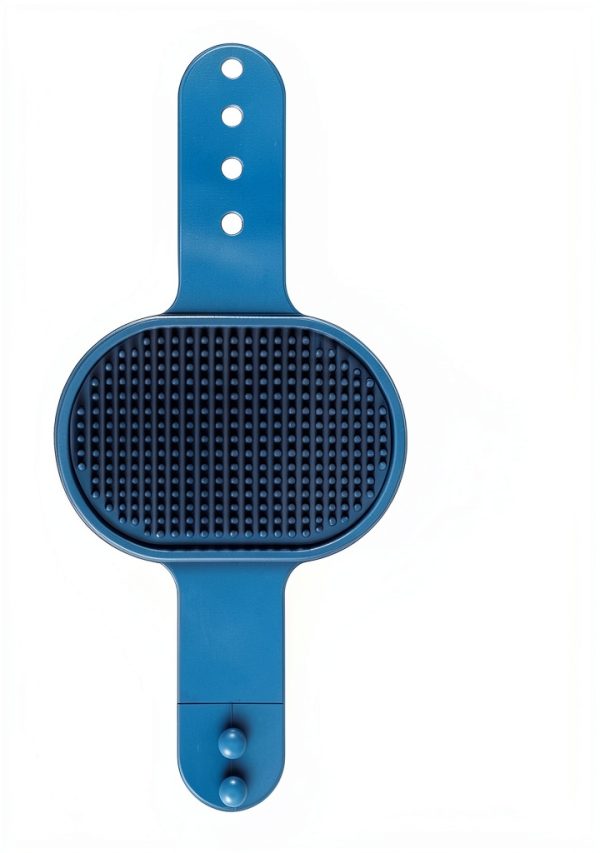 Aoche Dog Grooming Brush Adjustable Handle Silicone Massage-1