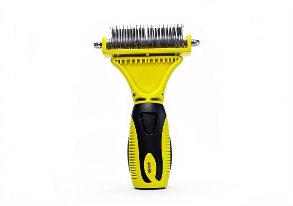 Pecute Undercoat Rake Dual Sided Dog Grooming Tool Stainless-7