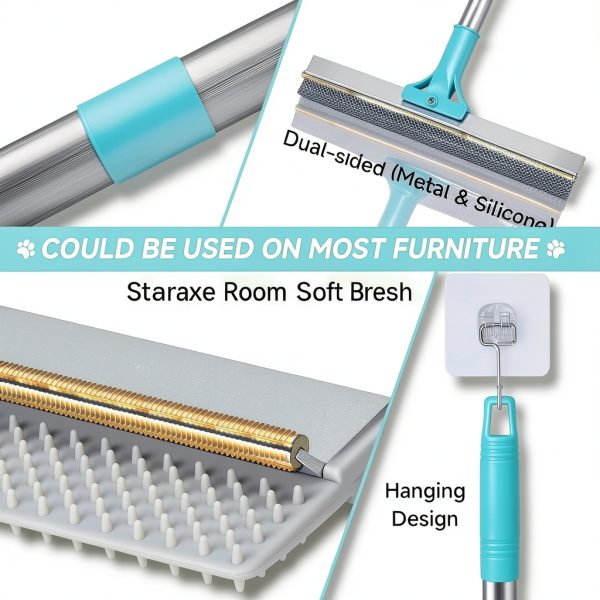 FancyMouse Dog Grooming Rake Stainless Steel Manual Pet Tool-8