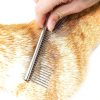 Kopal Dog Grooming Comb Stainless Steel Gentle Teeth-3