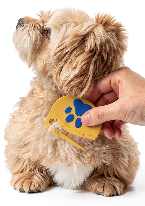 BMSMILE Dog Grooming Comb Steel Blade Safe Pet Mat Remover-3