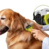 Pecute Undercoat Rake Dual Sided Dog Grooming Tool Stainless-4