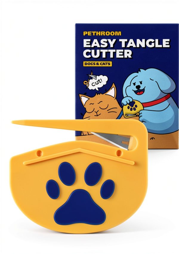 BMSMILE Dog Grooming Comb Steel Blade Safe Pet Mat Remover-0
