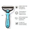 Freshly Bailey Dematting Comb for Dogs Cats Stainless Steel-4