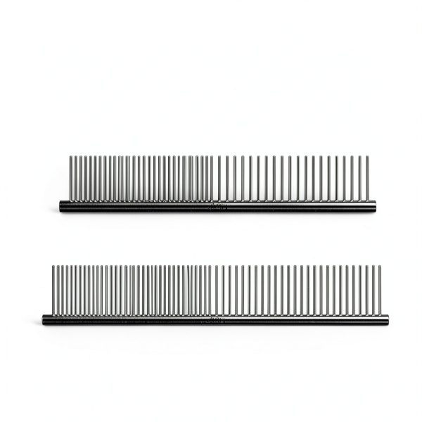 Lilpep Stainless Steel Dog Grooming Comb Dual Teeth Design-4