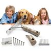 Twellife Dog Grooming Rake Stainless Steel Long Hair-2