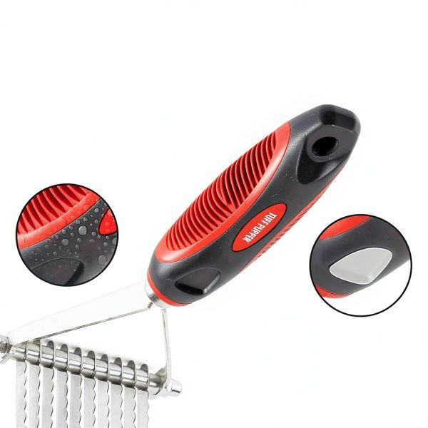 Tuff Pupper Dog Grooming Rake Undercoat Remover Dematting-3