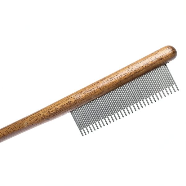 YDDPET Pet Comb Solid Wood Handle Grooming Tool for Dogs-1