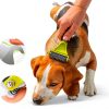 Pecute Undercoat Rake Dual Sided Dog Grooming Tool Stainless-5