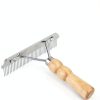 Ordermore Dog Grooming Rake Metal Pins Wood Handle-5