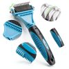 ROPO Dog Grooming Rake Double Sided Teeth Dematting Tool-1