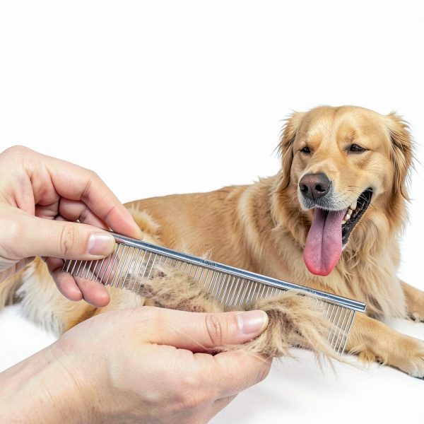 Lilpep Stainless Steel Dog Grooming Comb Dual Teeth Design-3