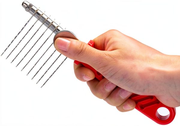 QUMY Dog Grooming Comb Stainless Steel Dematting Tool-5