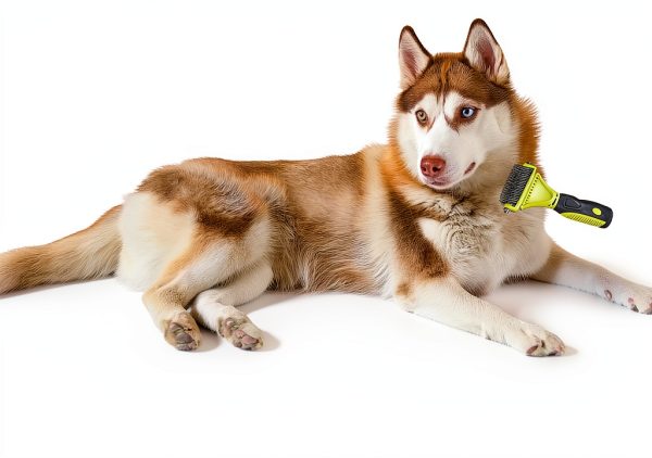 Pecute Undercoat Rake Dual Sided Dog Grooming Tool Stainless-1