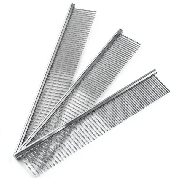 Kopal Dog Grooming Comb Stainless Steel Gentle Teeth-0
