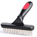 Ordermore Dog Grooming Rake Deshedding Tool Stainless Steel-0