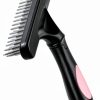 Ordermore Dog Grooming Rake Deshedding Tool Stainless Steel-2