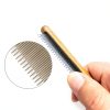 YDDPET Pet Comb Solid Wood Handle Grooming Tool for Dogs-2