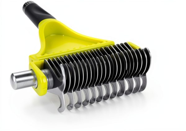 Pecute Undercoat Rake Dual Sided Dog Grooming Tool Stainless-3