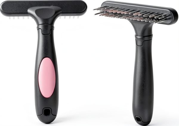 Ordermore Dog Grooming Rake Deshedding Tool Stainless Steel-1