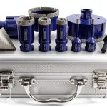 SHDIATOOL Diamond Tile Drill Bits Set,Porcelain Hole Saw, Cutter for Marble Ceramic Granite 10pieces(6/6/20/25/35/50/75/100mm/2 inch)-0