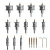 Carbide Hole Saw Kit for Metal - 16Pcs Tungsten Carbide Tipped 5/8"-2-1/4" Inch Hole Cutter Set, for High Precision Cutting of Stainless Steel, Iron, Copper, Brass-3
