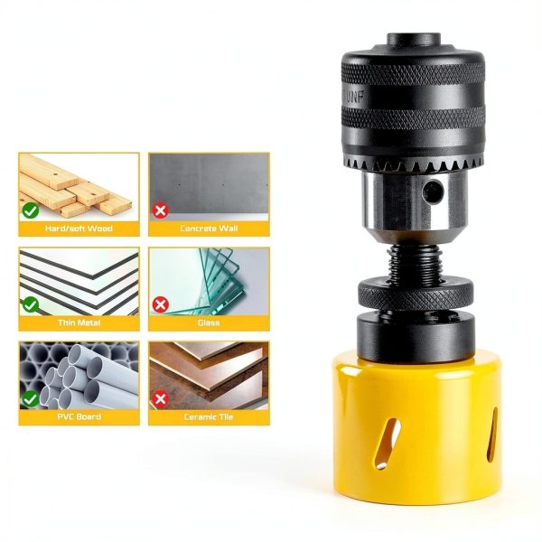 KATA Bi-Metal Hole Saw Kit, 19 Pieces M42 Steel Hole Saw Set with 3/4" -4-3/4" (19-121mm), General Purpose Hole Saw Blades in Case with Mandrels, Drill Bit, Hex Key for Thin Metal, Hard Wood, Drywall-5