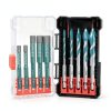 Diamond Drill Bits Set 10Pcs,Drill Bits for Drilling Holes in Procelain,Glass,Ceramic and Tile,3/16”1/4”5/16” 3/8”1/2”Hex Shank Tile Drill Bit for Precise Drilling-0