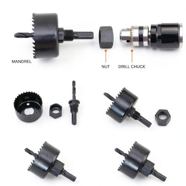 Hole Saw Set ZHUREKER 19‑Piece 3/4"‑5" for Wood Plastic PVC with Case-3