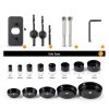 KENDO Hole Saw Set 23Pcs Kit with Carbon Steel Blades and Case-1