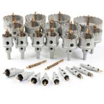 CATITO 26PCS Carbide Hole Saw Set with Pilot Drill Bits 1/2"-3-15/16"-0