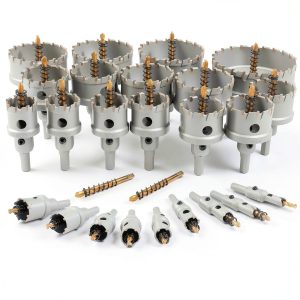 CATITO 26PCS Carbide Hole Saw Set with Pilot Drill Bits 1/2"-3-15/16"-0