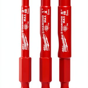 Milwaukee Diamond Max Hole Saw 3 Piece Set Red 10X Longer Life-0