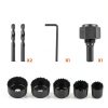 Hole Saw Kit HORUSDY 8PCS 1"–2-1/8" with Drill Bits & Hex Key-2